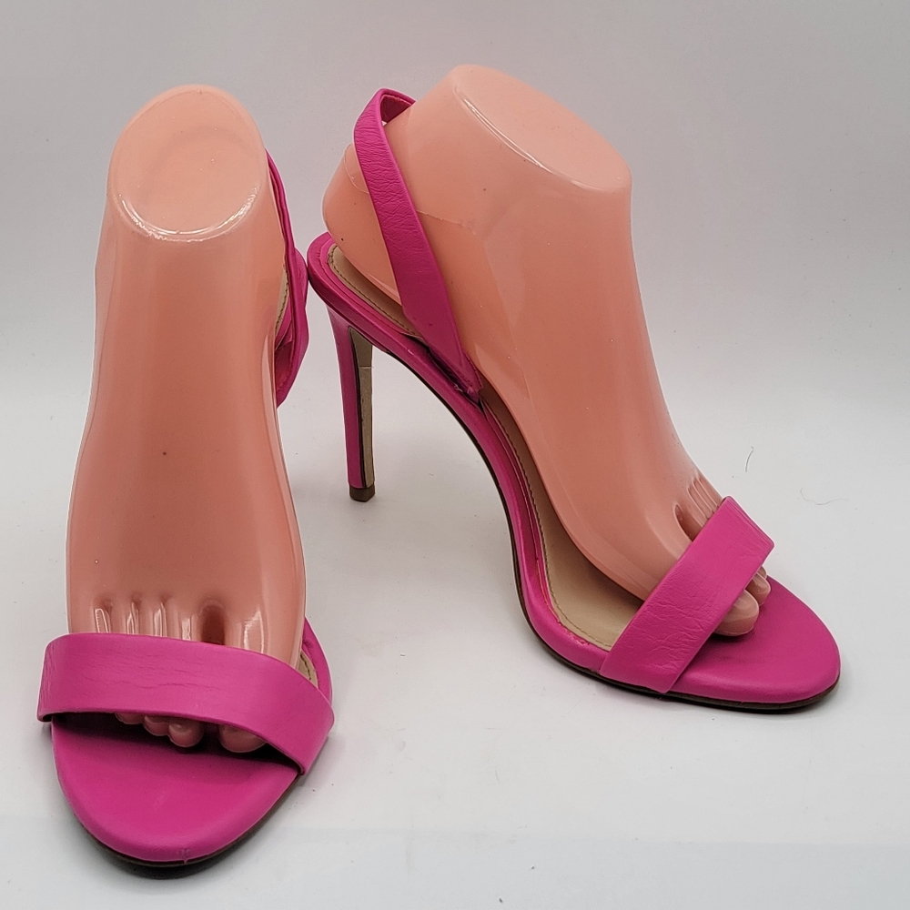 Gianni Bini Hot‎ Pink Elegant Leather Women's Heels. Size 9. #1401